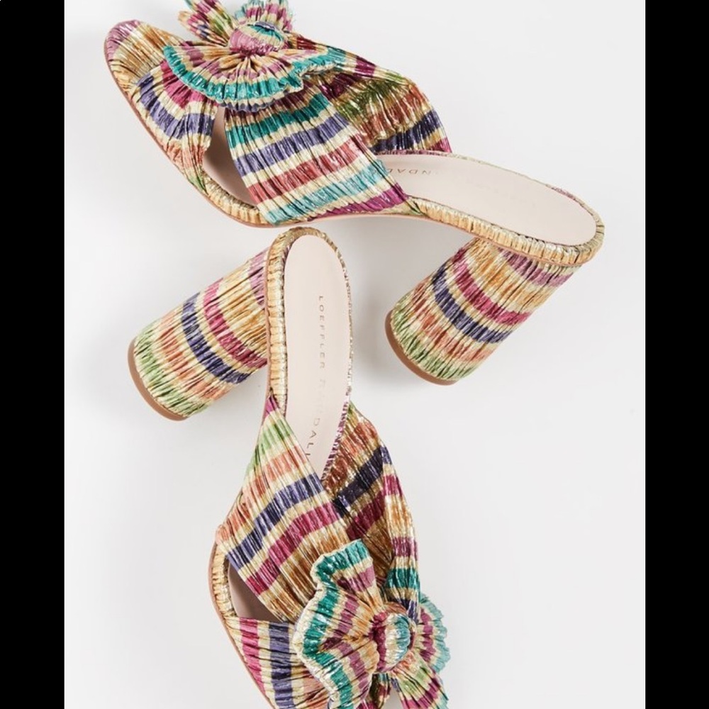 LOEFFLER RANDALL PENNY KNOT MULE RAINBOW
